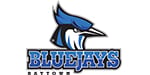 Illustrated head of a blue jay (bird) with words that read " BLUEJAYS RAYTOWN."